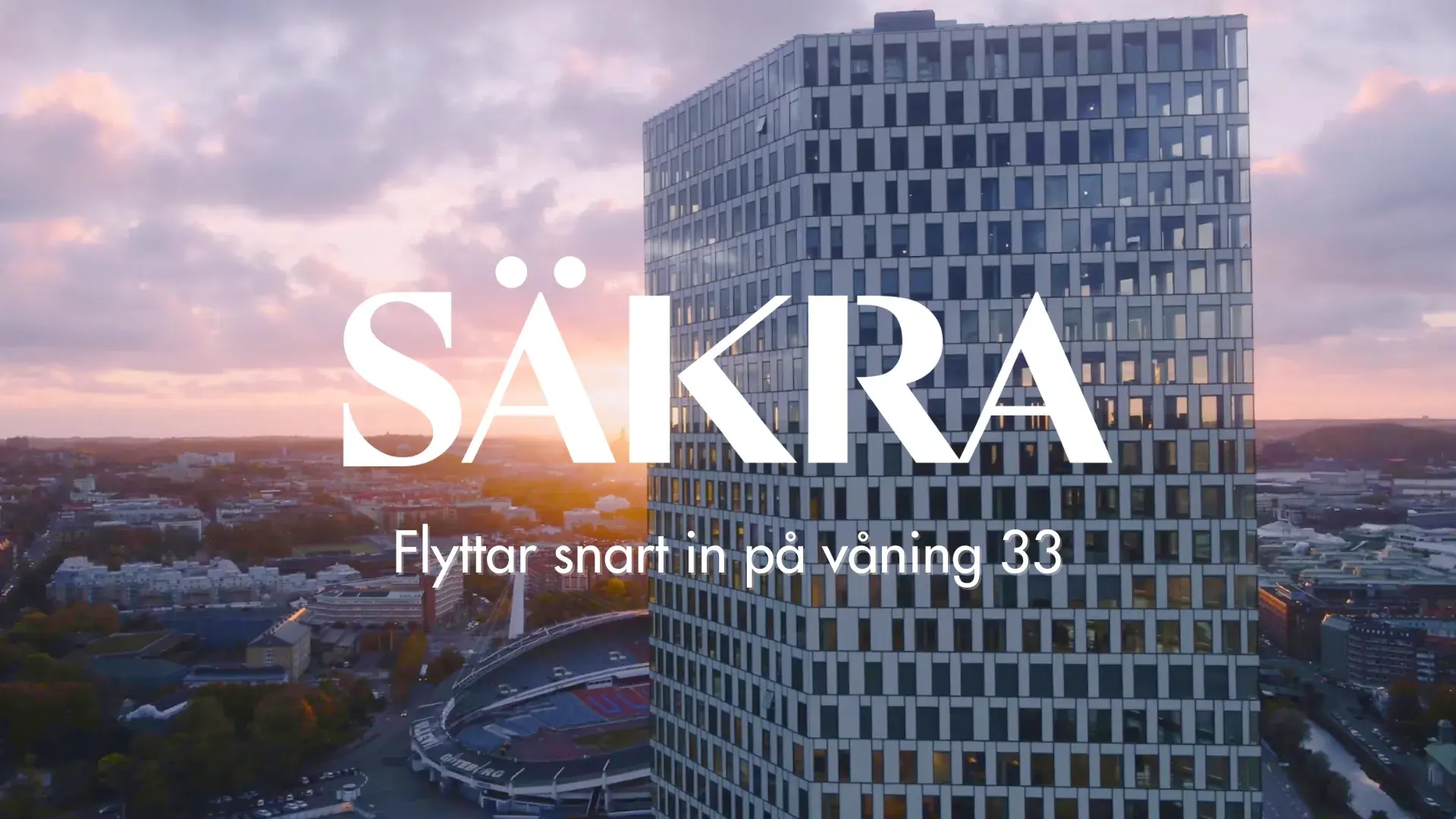Säkra flyttar snart in på våning 33